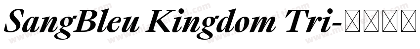 SangBleu Kingdom Tri字体转换